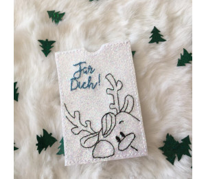 Stickserie ITH - 12 Geschenkkartenhüllen Weihnachten